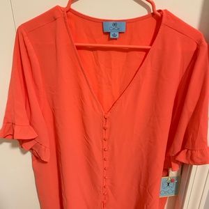 CeCe Ruffle Sleeve Blouse - Brand new with tags!